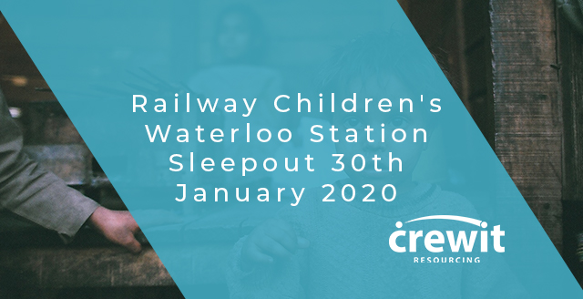 Railway Children's Waterloo Station Sleepout 30th January 2020