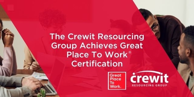Crewit Resourcing Group Achieve Great Place To Work Certification - Crewit
