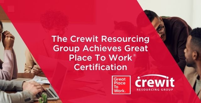 Crewit Resourcing Group Achieve Great Place To Work Certification - Crewit